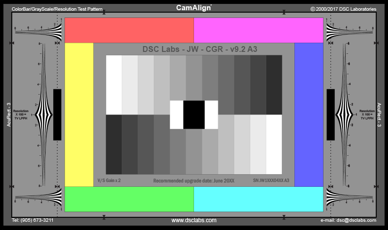 ColorBar / GrayScale with Resolution